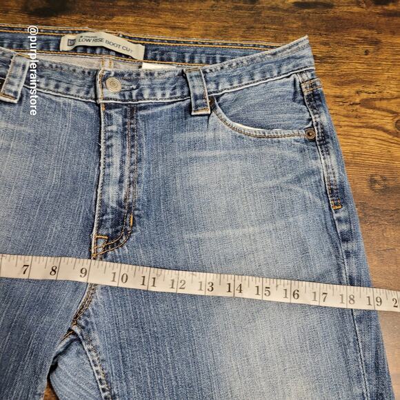 GAP Jeans Size 12 Low Bootcut Ankle Cheville Medium Light Wash Western Y2K - Picture 5 of 10